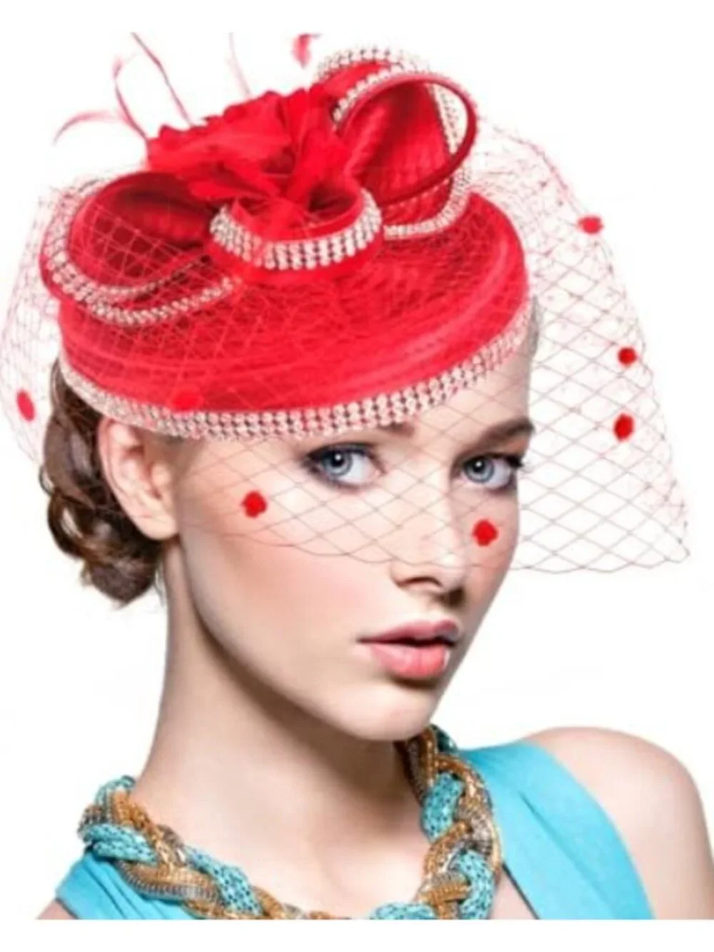 Elegant Floral Fascinator Hat – Church, Derby, Tea Party & Wedding Headpiece